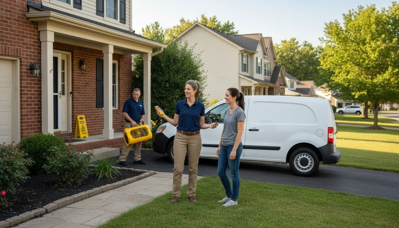 Residential water damage restoration in Eddyville, NE